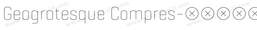 Geogrotesque Compres字体转换